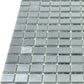 Silver 12x12 Glossy Uniform Square Glass Mosaic Tile (20 pack, 20 sq ft/case)