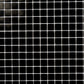 Black 12x12 Uniform Square Glossy Glass Mosaic Tile (20 pack, 20 sq ft/case)