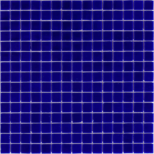 Royal Blue 12x12 Glossy Square Glass Mosaic Tile (20 pack, 20 sq ft/case) - Sample