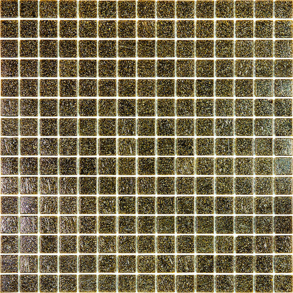 Peanut Brown 12x12 Glossy Uniform Square Glass Mosaic Tile (20 pack, 20 sq ft/case) - Sample