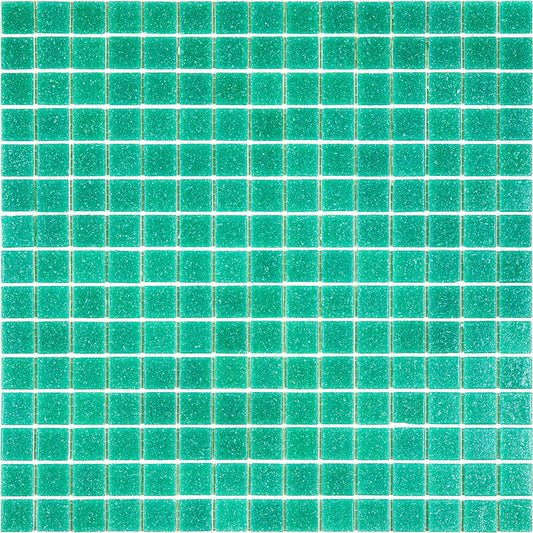 Jade Green 12x12 Glossy Uniform Square Glass Mosaic Tile (20 pack, 20 sq ft/case) - Sample