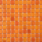 Fire Orange 12x12 Glossy Uniform Square Glass Mosaic Tile (20 pack, 20 sq ft/case)