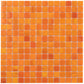 Fire Orange 12x12 Glossy Uniform Square Glass Mosaic Tile (20 pack, 20 sq ft/case)