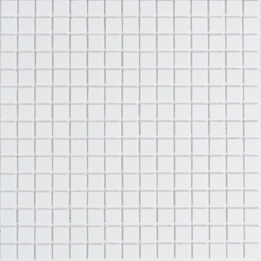 Off-White 12x12 Glossy Uniform Square Glass Mosaic Tile (20 pack, 20 sq ft/case) - Sample