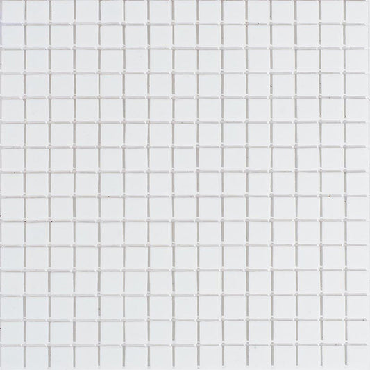 Off-White 12x12 Glossy Uniform Square Glass Mosaic Tile (20 pack, 20 sq ft/case) - Sample