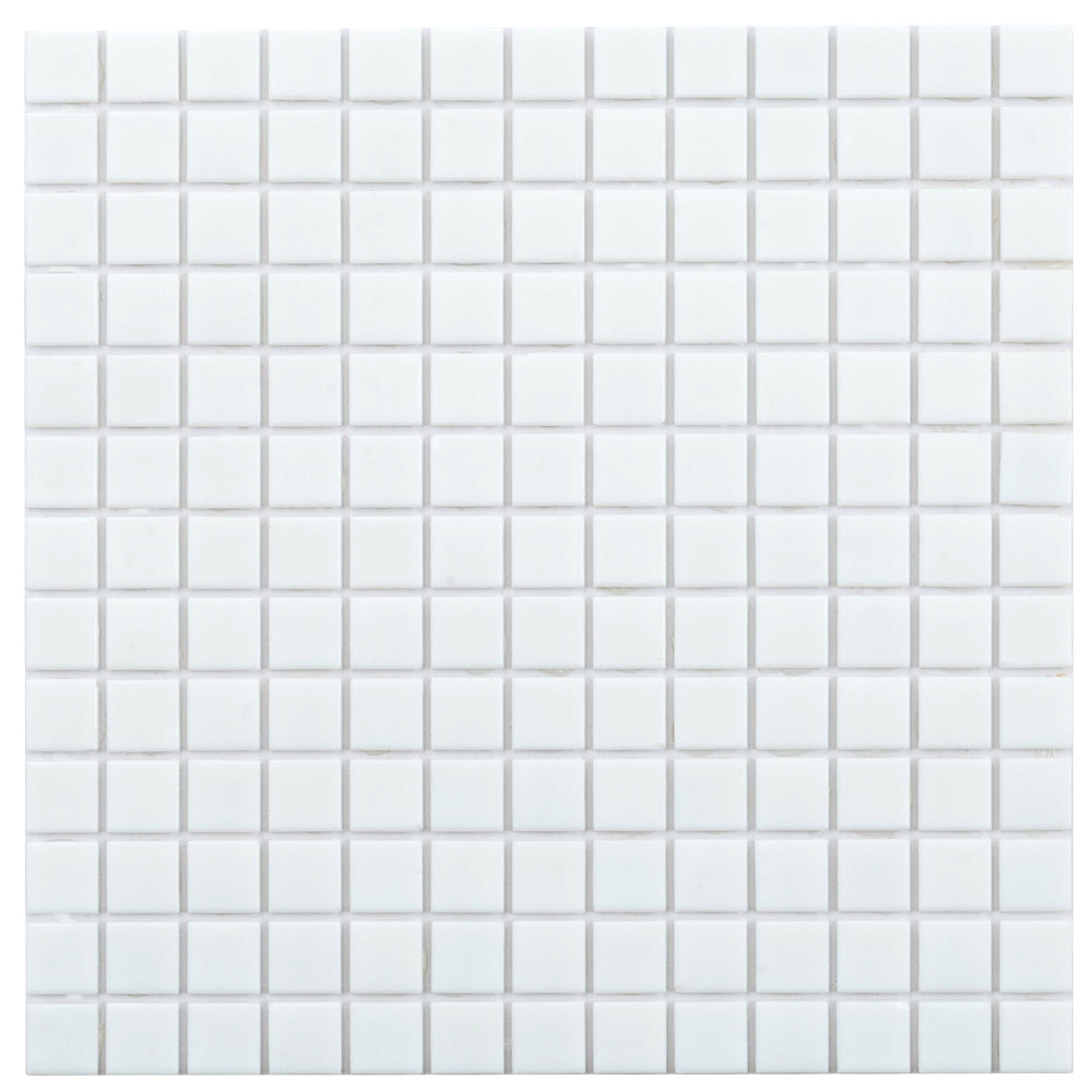 Apollo Tile Dune Rice White 12-in x 12-in Glossy Glass Uniform Squares Floor and Wall Tile (20-sq. ft/ Carton)
