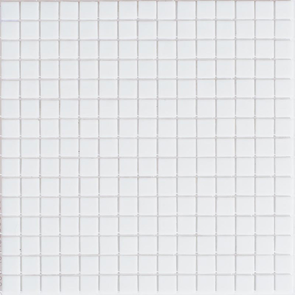 Rice White 12x12 Glossy Uniform Square Glass Mosaic Tile (20 pack, 20 sq ft/case) - Sample