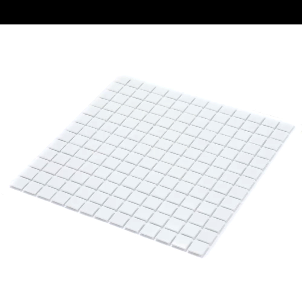 Rice White 12x12 Glossy Uniform Square Glass Mosaic Tile (20 pack, 20 sq ft/case)