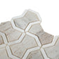 Warm Beige Thassoss White 10x10 Polished Bowtie Crystal Sand Mosaic Tile (5 pack, 3.68 sq ft/case)