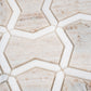 Mirage 10x10 Warm Beige White Marble White Mosaic Bowtie Wall and Floor Tile (5 Pack, 3.68 sq ft/case) - Sample