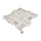 Warm Beige Thassoss White 10x10 Polished Bowtie Crystal Sand Mosaic Tile (5 pack, 3.68 sq ft/case)