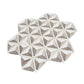 Athens Gray, Thassos White 12x12 Polished 3D Pyramid Crystal Sand Mosaic Tile (5 pack, 4.92 sq ft/case)