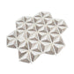 Mirage 12x12 Warm Beige White Marble Mosaic 3D Pyramid Wall and Floor Tile (5 Pack, 4.92 sq ft/case) - Sample