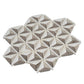 Athens Gray, Thassos White 12x12 Polished 3D Pyramid Crystal Sand Mosaic Tile (5 pack, 4.92 sq ft/case)