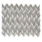 Mirage 10x12 Warm Beige White Marble Mosaic Leaf Wall and Floor Tile (5 Pack, 4.07 sq ft/case) - Sample