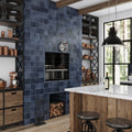 57 pack Dark Blue 5.2 in. x 5.2 in. Polished Ceramic Subway Tile (10.72 sq. ft./Case)