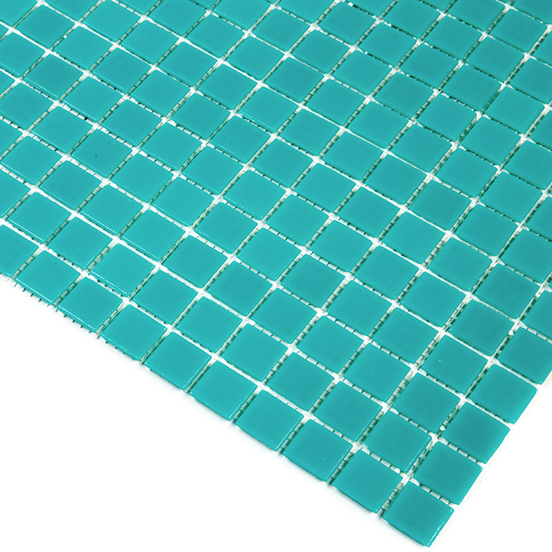 Ice Green 12x12 Glossy Uniform Square Glass Mosaic Tile (20 pack, 20 sq ft/case) - Sample