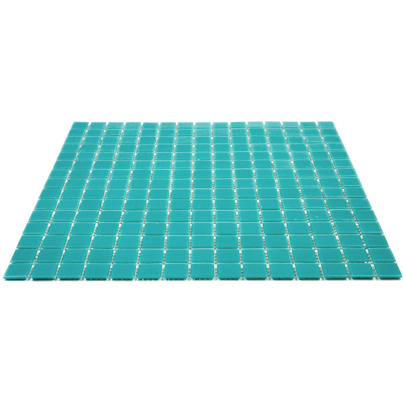 Ice Green 12x12 Glossy Uniform Square Glass Mosaic Tile (20 pack, 20 sq ft/case) - Sample