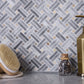 11x11 Gray Marble Mosaic Tile