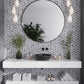 Gray White 12x15 Polished Multi-shaped Marble Mosaic Tile (5 pack, 6.18 sq ft/case) - Sample