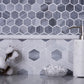 Gray 11x12 Polished Hexagon Marble Mosaic Tile (5 pack, 4.71 sq ft/case) - Sample