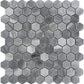 Gray 11x12 Polished Hexagon Marble Mosaic Tile (5 pack, 4.71 sq ft/case) - Sample