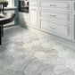 10x10 Gray Honed Natural Stone Hexagon Tile