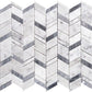 11x13 White and Gray Mosaic Tile