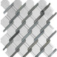White Gray 11x12 Polished Multi-shaped Marble Mosaic Tile (5 pack, 4.66 sq ft/case) - Sample