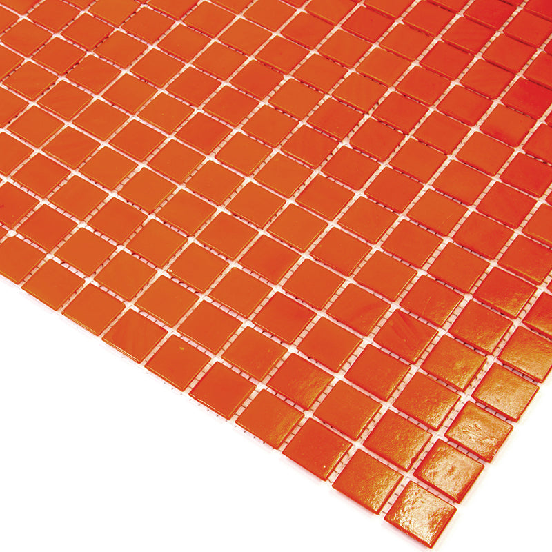 Scarlet Red 12x12 Uniform Square Glossy Glass Mosaic Tile (20 pack, 20 sq ft/case)