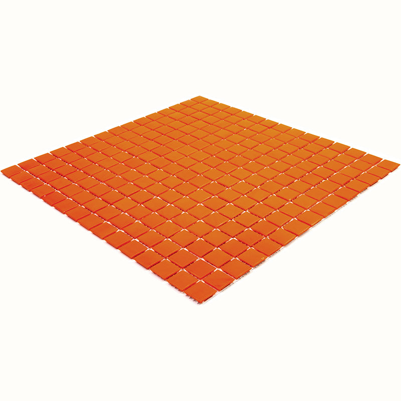 Scarlet Red 12x12 Uniform Square Glossy Glass Mosaic Tile (20 pack, 20 sq ft/case)
