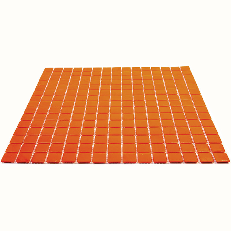 Scarlet Red 12x12 Uniform Square Glossy Glass Mosaic Tile (20 pack, 20 sq ft/case)