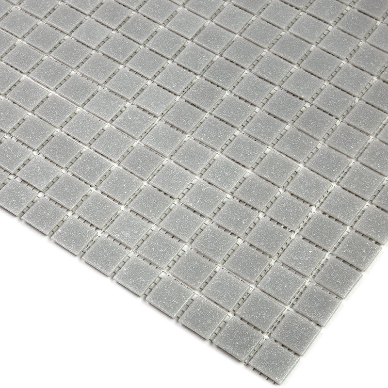 Ice Gray 12x12 Glossy Uniform Square Glass Mosaic Tile (20 pack, 20 sq ft/case)