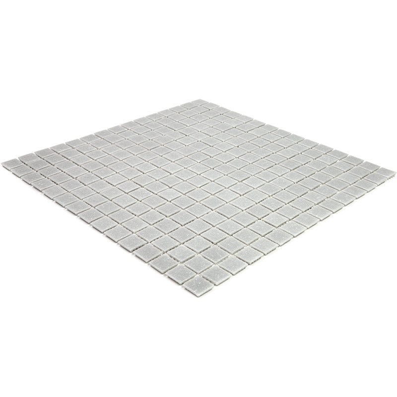 Ice Gray 12x12 Glossy Uniform Square Glass Mosaic Tile (20 pack, 20 sq ft/case)