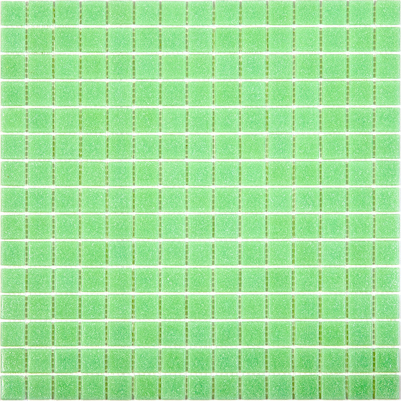 Mint Green 12x12 Glossy Uniform Square Glass Mosaic Tile (20 pack, 20 sq ft/case)