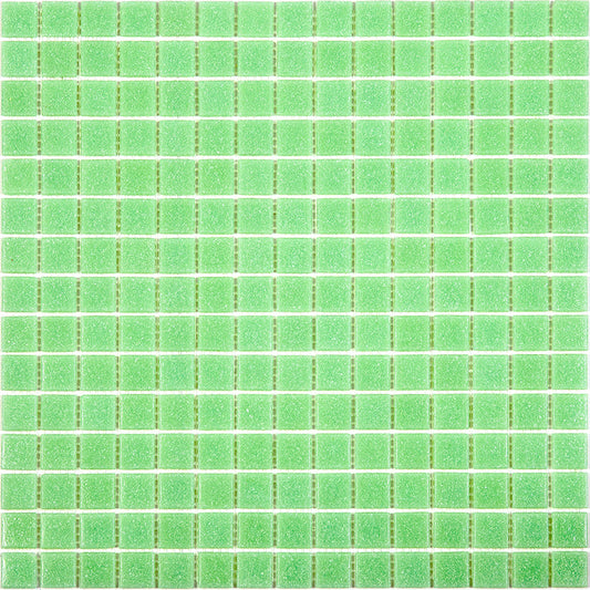 Mint Green 12x12 Glossy Uniform Square Glass Mosaic Tile (20 pack, 20 sq ft/case) - Sample