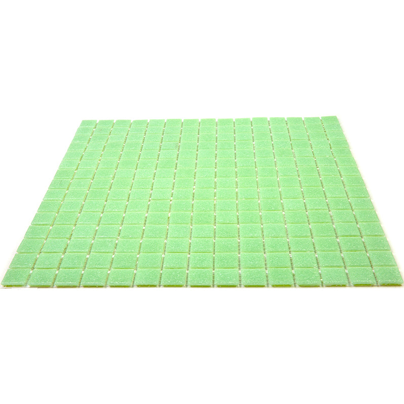 Mint Green 12x12 Glossy Uniform Square Glass Mosaic Tile (20 pack, 20 sq ft/case)