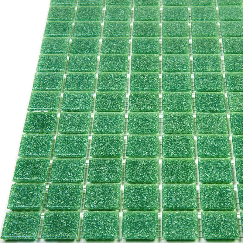 Sea Green 12x12 Glossy Uniform Square Glass Mosaic Tile (20 pack, 20 sq ft/case) - Sample