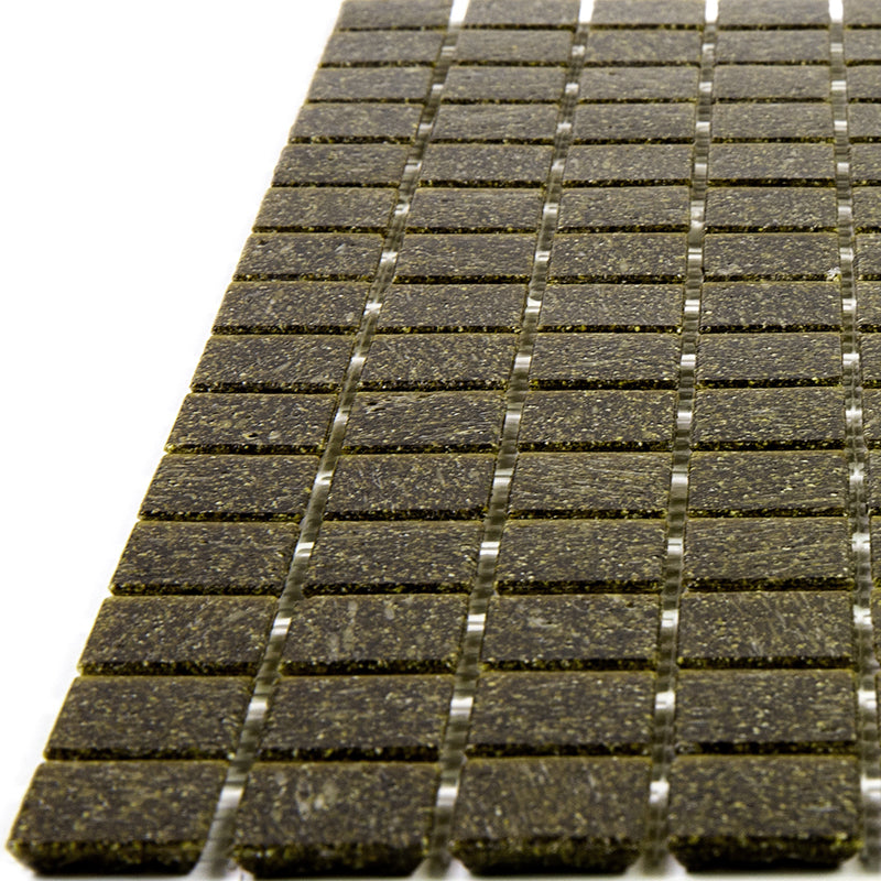 Peanut Brown 12x12 Glossy Uniform Square Glass Mosaic Tile (20 pack, 20 sq ft/case) - Sample