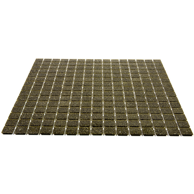 Peanut Brown 12x12 Glossy Uniform Square Glass Mosaic Tile (20 pack, 20 sq ft/case) - Sample