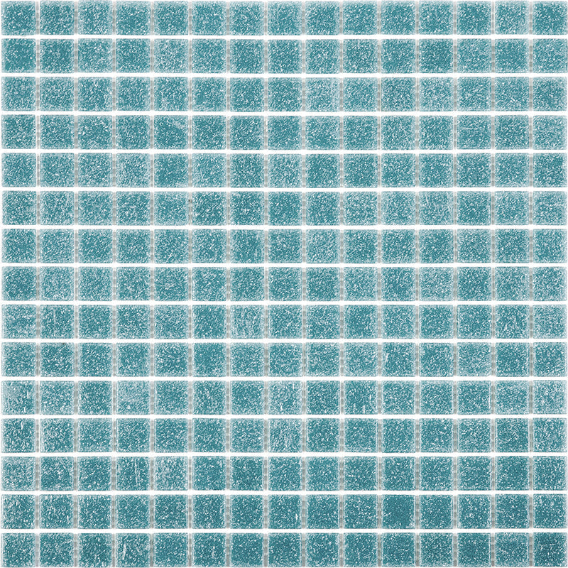 Blue-Green 12x12 Uniform Square Glossy Glass Mosaic Tile (20 pack, 20 sq ft/case) - Sample