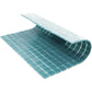 Blue-Green 12x12 Uniform Square Glossy Glass Mosaic Tile (20 pack, 20 sq ft/case) - Sample