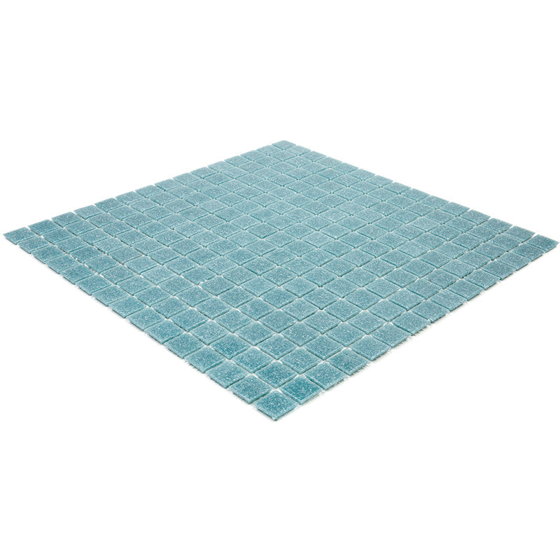 Blue-Green 12x12 Uniform Square Glossy Glass Mosaic Tile (20 pack, 20 sq ft/case) - Sample