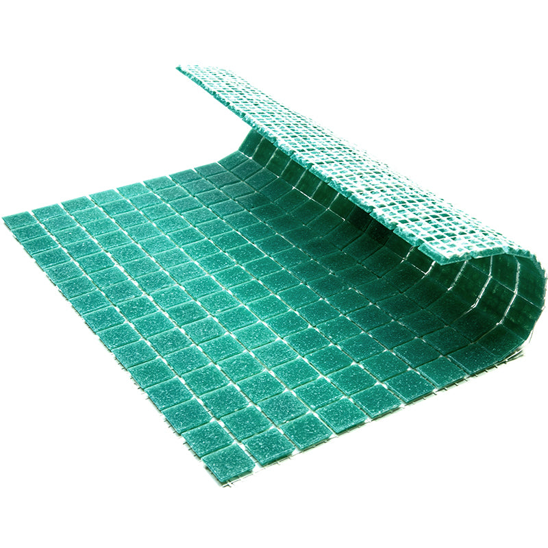 Jade Green 12x12 Glossy Uniform Square Glass Mosaic Tile (20 pack, 20 sq ft/case)