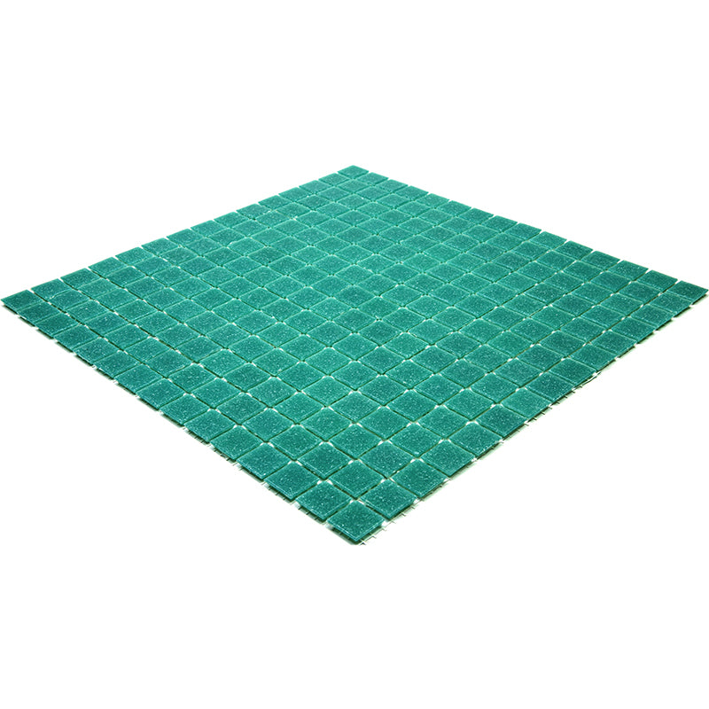 Jade Green 12x12 Glossy Uniform Square Glass Mosaic Tile (20 pack, 20 sq ft/case)