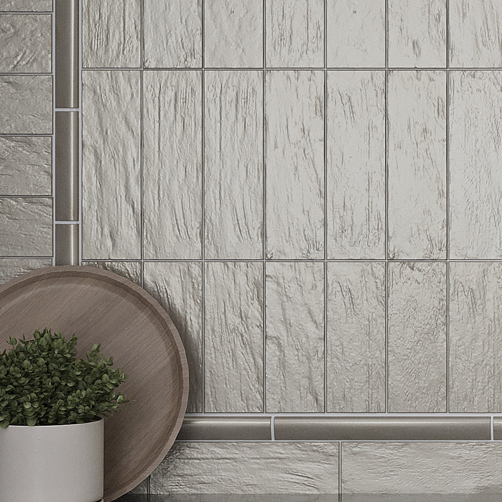 Light Tea Green 2.5x8 Glossy Matte Subway Ceramic Tile (38 pack, 5.38 sq ft/case)