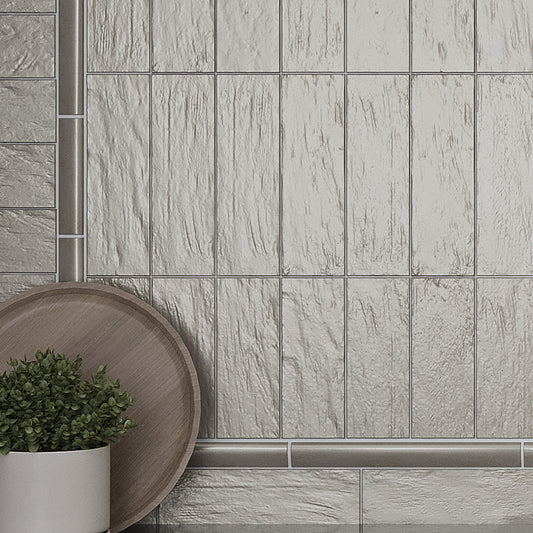Light Tea Green 2.5x8 Glossy Matte Subway Ceramic Tile (38 pack, 5.38 sq ft/case)