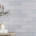 Gray 2.5x8 Glossy Matte Subway Ceramic Tile (38 pack, 5.38 sq ft/case)