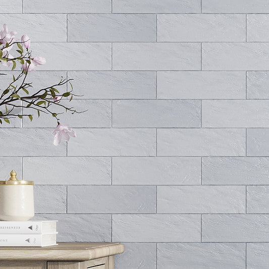Gray 2.5x8 Glossy Matte Subway Ceramic Tile (38 pack, 5.38 sq ft/case)