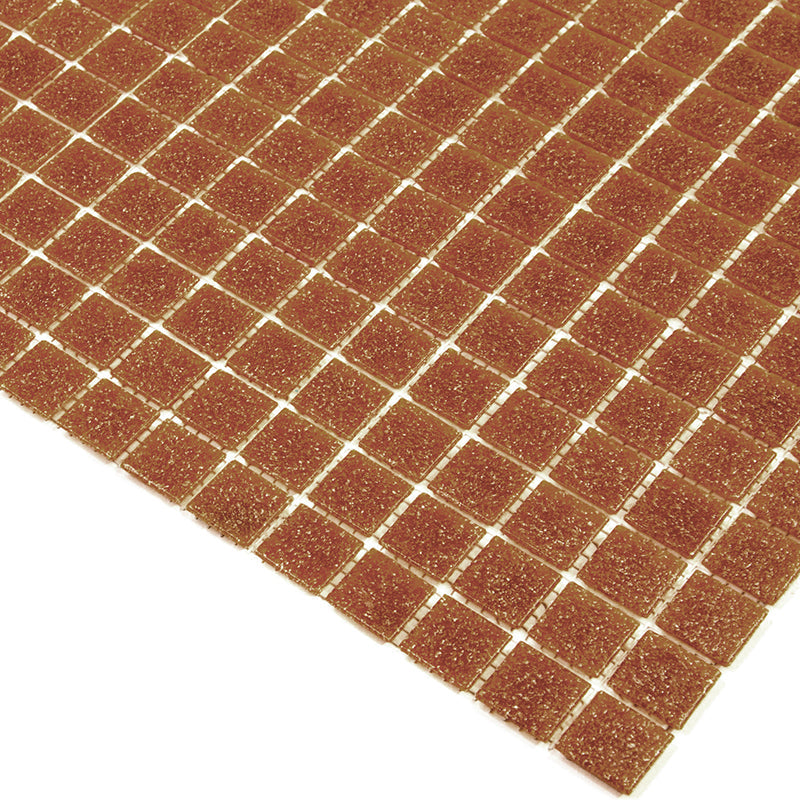 Apricot Red 12x12 Glossy Uniform Square Glass Mosaic Tile (20 pack, 20 sq ft/case) - Sample